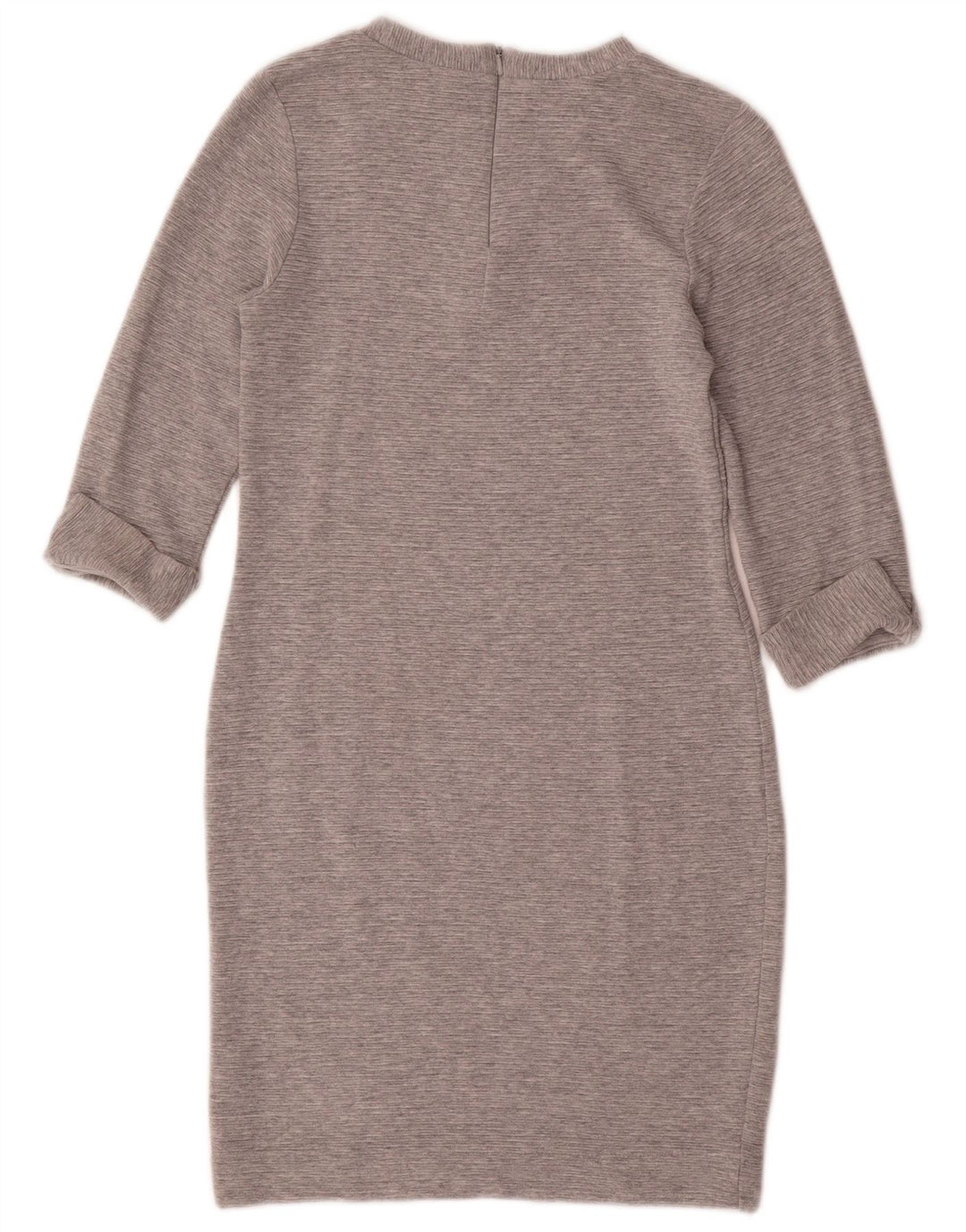 French Connection Robe fourreau à manches 3/4 pour femme UK 42 Gris moyen Viscose