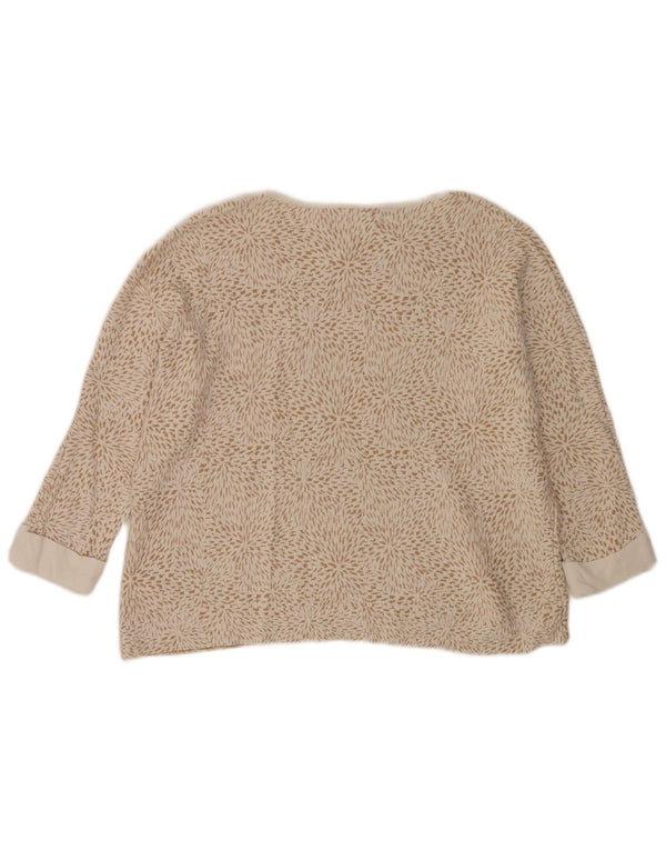 Massimo Dutti Pull col bateau pour femme UK 14 Beige moyen floral