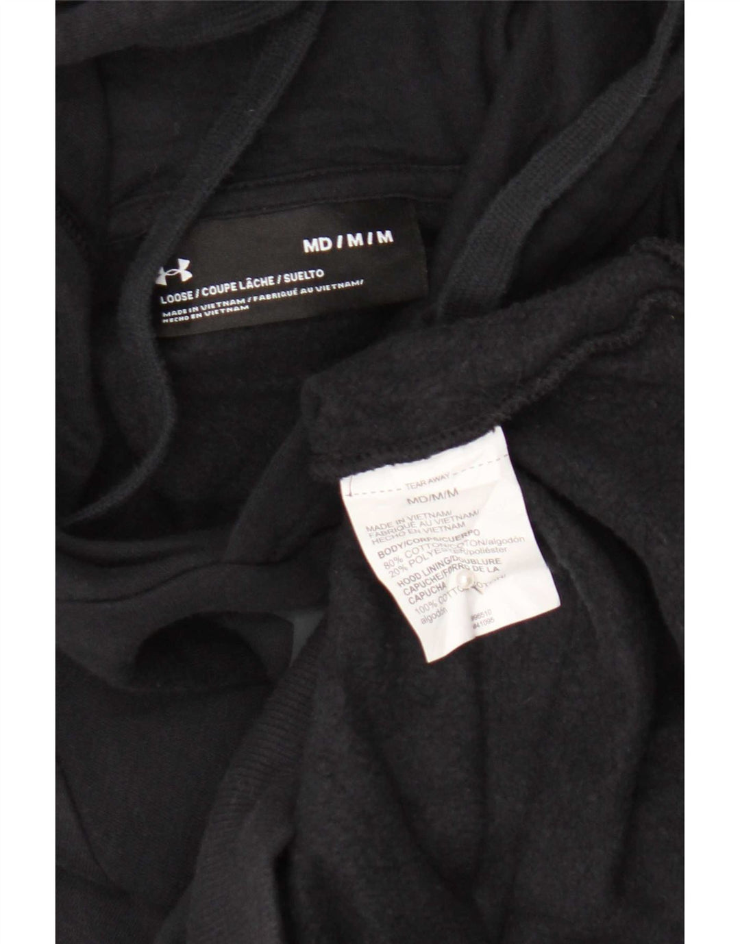 Under Armour Pull à Capuche Graphique Homme Noir Moyen Coton