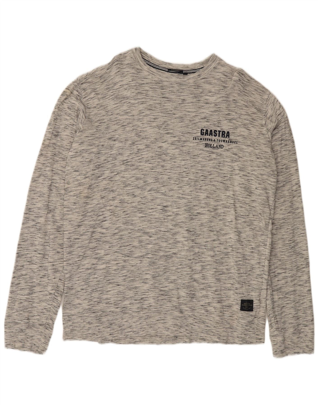 GAASTRA Haut Homme Manches Longues 3XL Gris Moucheté Coton