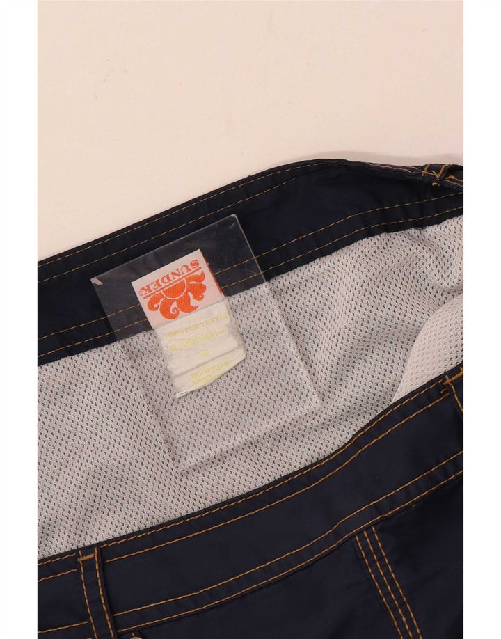 Short de bain homme Sundek polyester bleu marine moyen