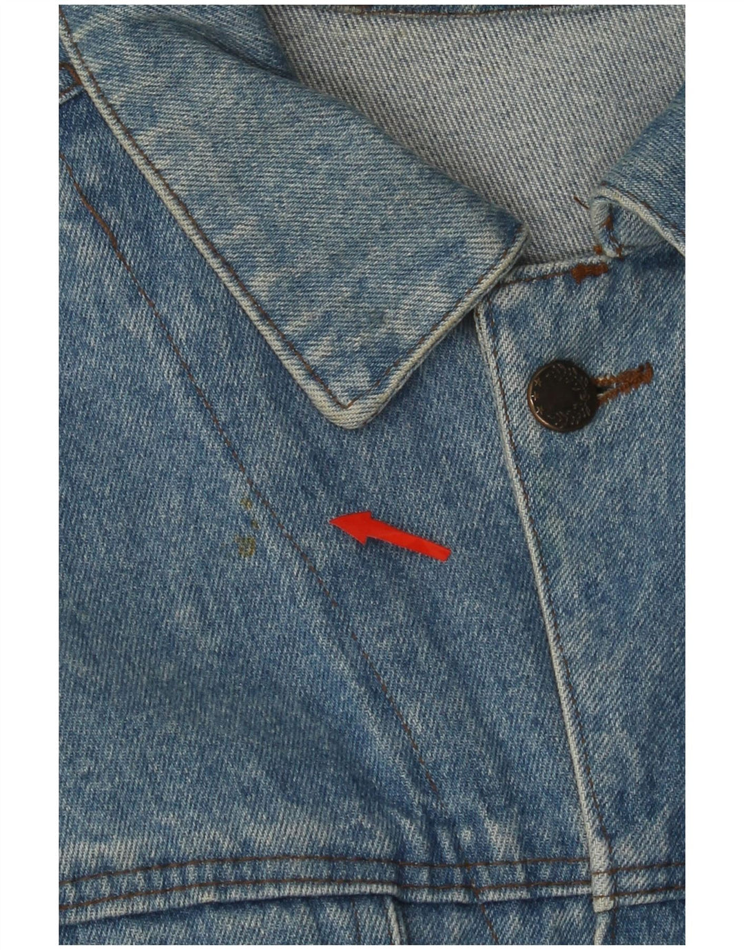 VINTAGE Veste en jean homme UK 42 XL Bleu