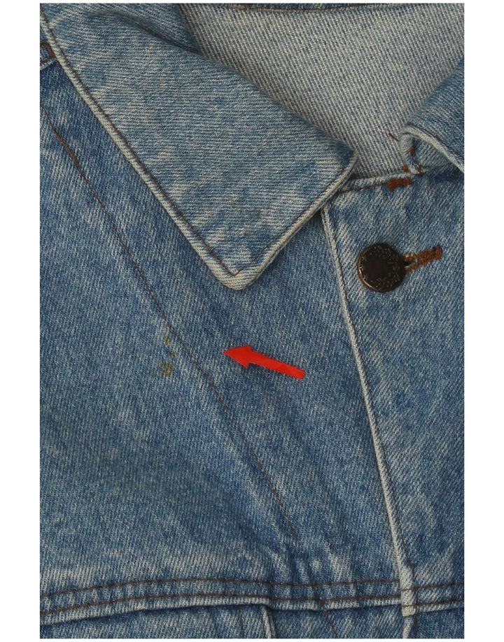 VINTAGE Veste en jean homme UK 42 XL Bleu