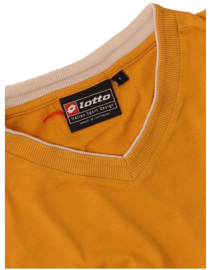 Lotto T-Shirt Homme Haut Large Jaune