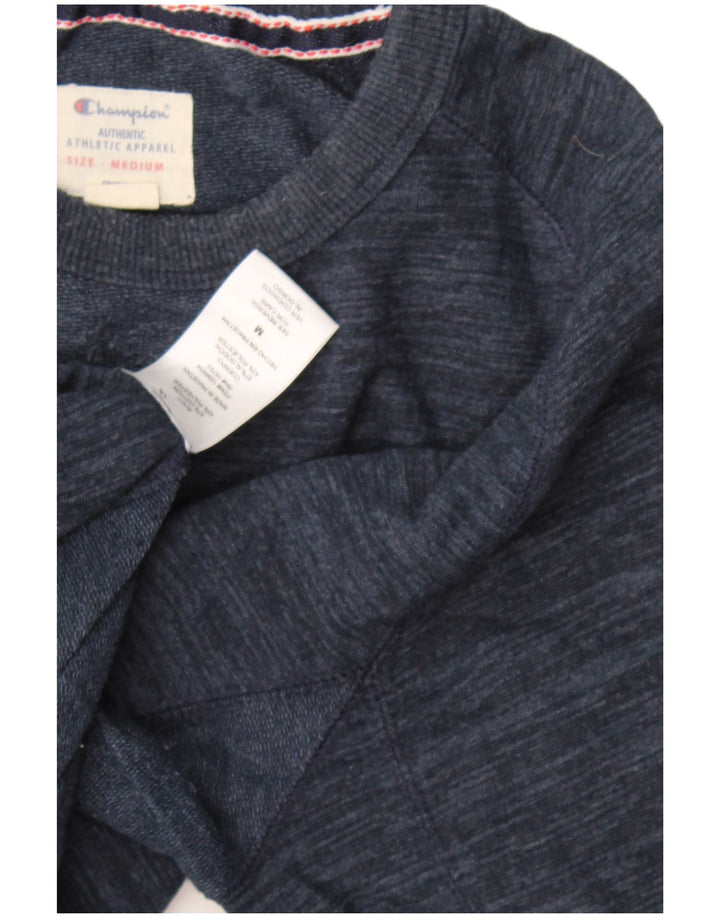 Champion Sweat-Shirt Homme Bleu Marine Moucheté Coton