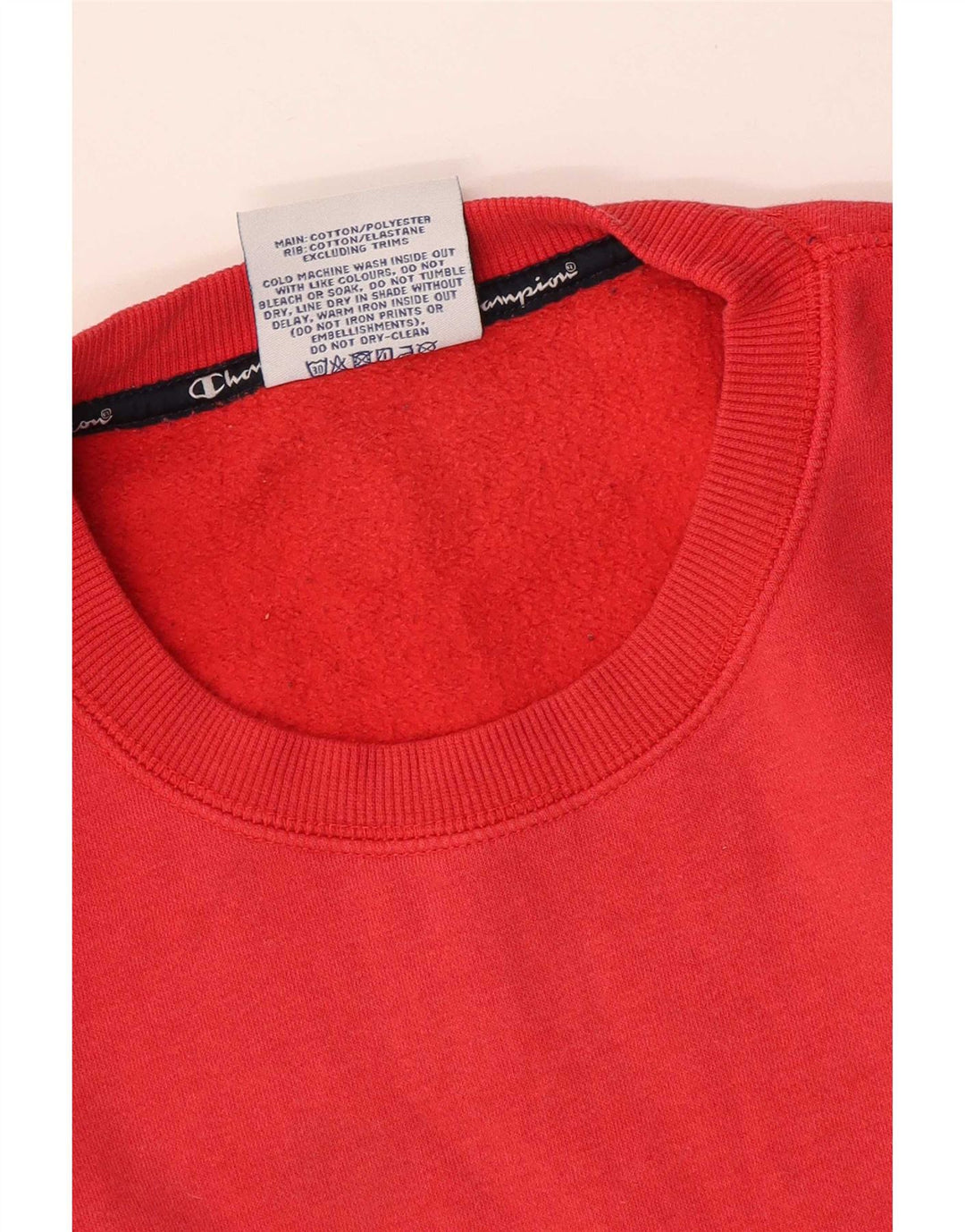 Champion Sweat-Shirt Graphique Homme Rouge Moyen Coton