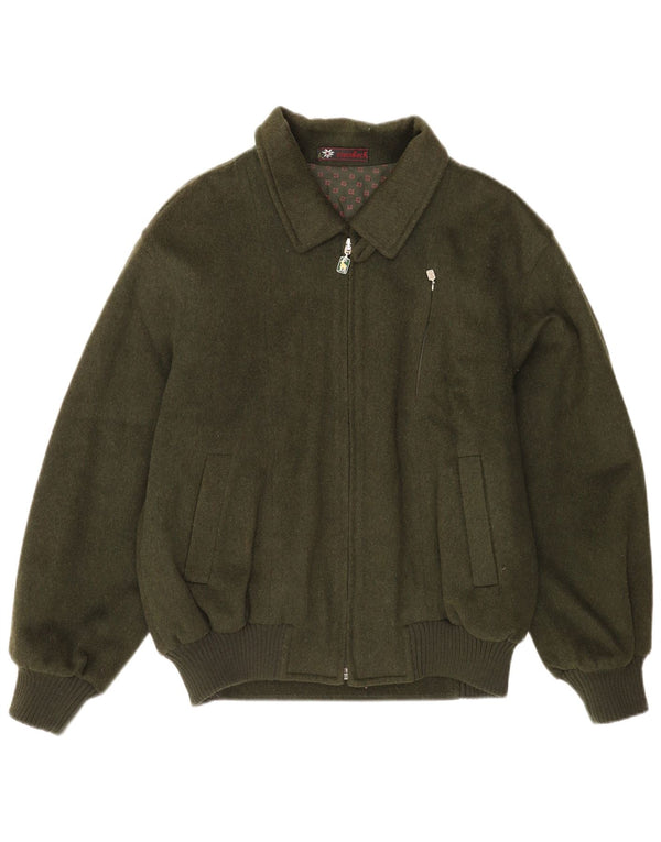 Steinbock Veste Coupe-Vent Bomber Homme EU 52 XL Laine Verte
