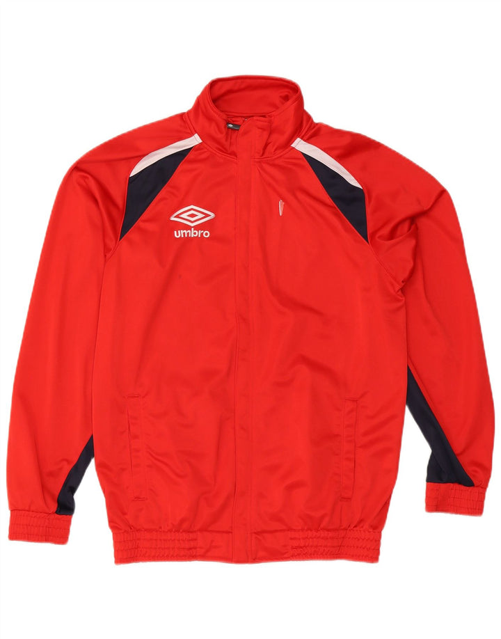 Umbro Veste de Survêtement Homme Rouge Moyen Polyester Colorblock