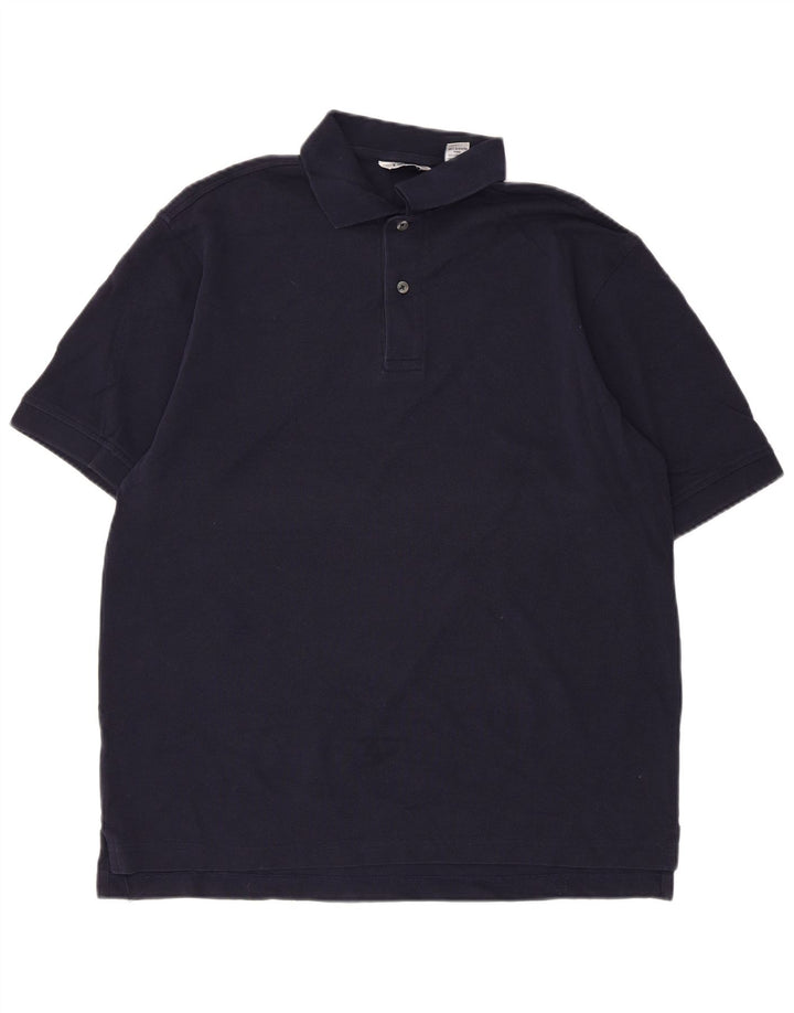 IZOD Polo Homme Bleu Marine Moyen Coton