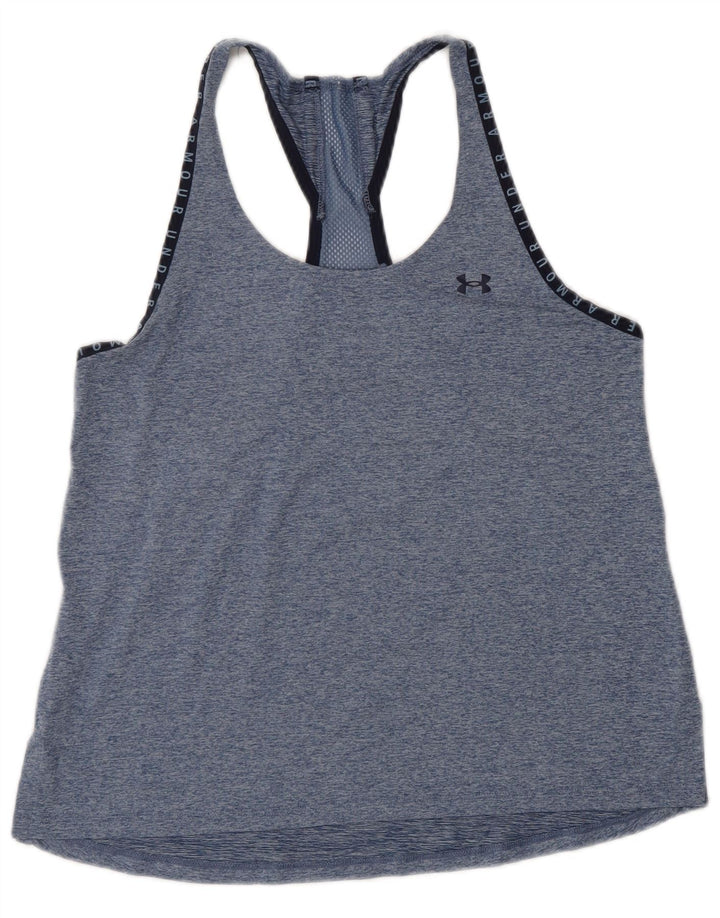 Under Armour Débardeur graphique pour femme UK 10 Small Bleu moucheté