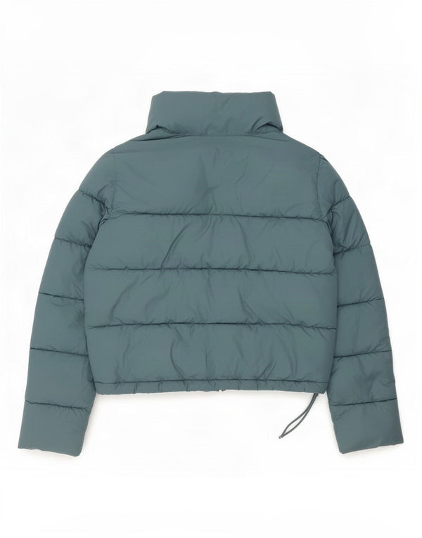 Hollister Womens Oversized Padded Jacket UK 10 Small Blue Polyester
