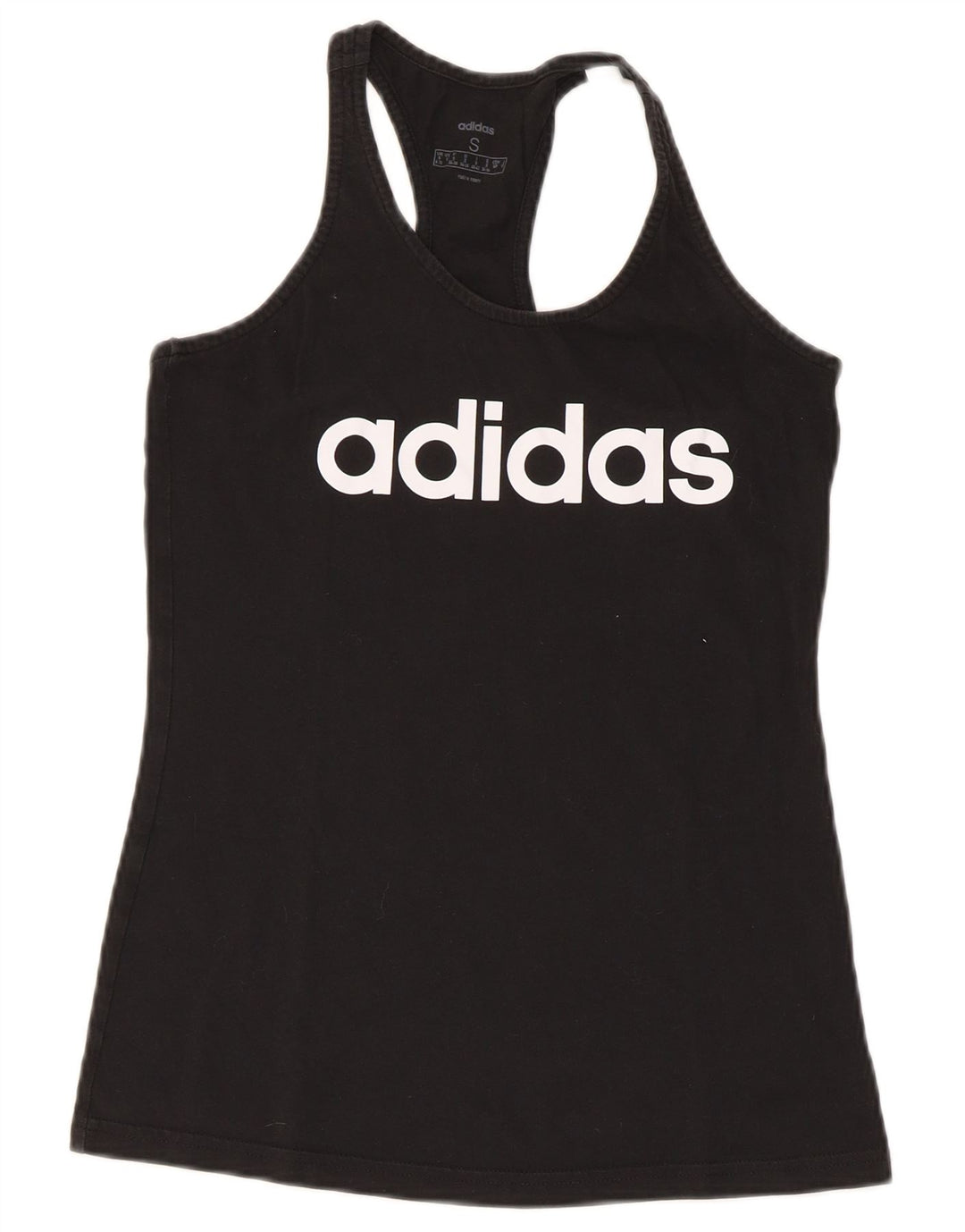 Adidas Débardeur graphique pour femme UK 8/10 Petit Noir