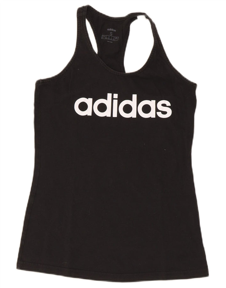 Adidas Débardeur graphique pour femme UK 8/10 Petit Noir