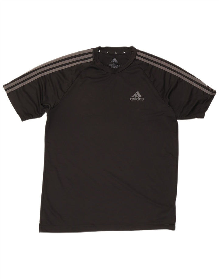 Adidas Hommes Aeroready T-Shirt Top Noir Moyen Polyester