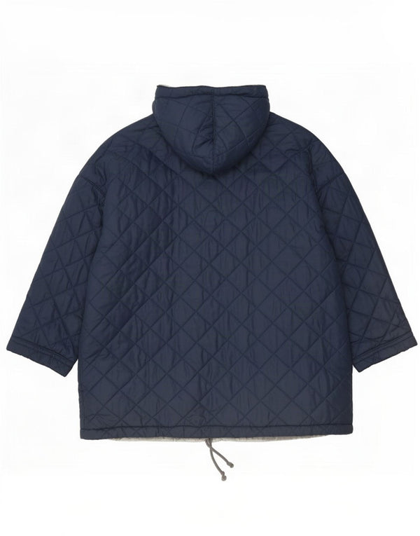 Belfe & Veste matelassée réversible surdimensionnée pour femme UK 14 Bleu marine moyen