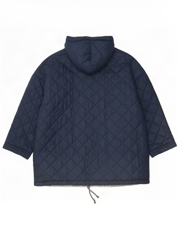 Belfe & Veste matelassée réversible surdimensionnée pour femme UK 14 Bleu marine moyen
