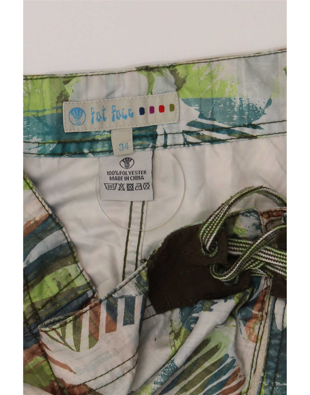 Fat Face Short de bain pour homme en polyester floral multicolore