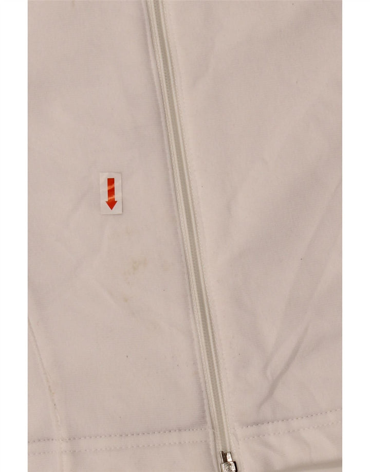 ADIDAS Veste de survêtement pour femme UK 12 Medium White Colourblock