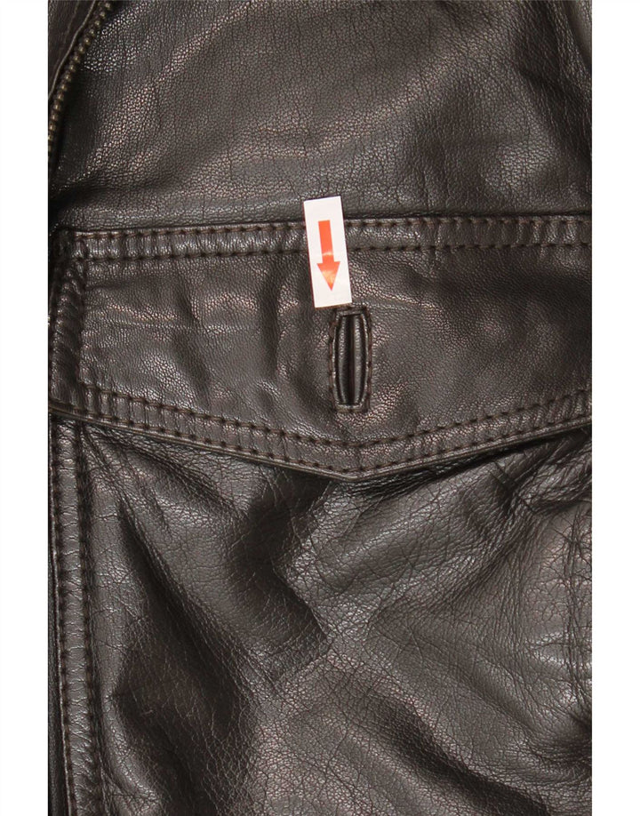 Conbipel Veste en Cuir Homme IT 52 Large Noir