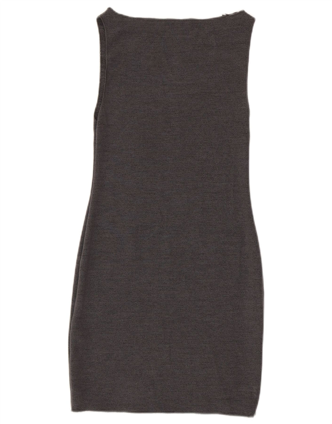 Zara Robe fourreau sans manches pour femme UK 42 Gris moyen Viscose