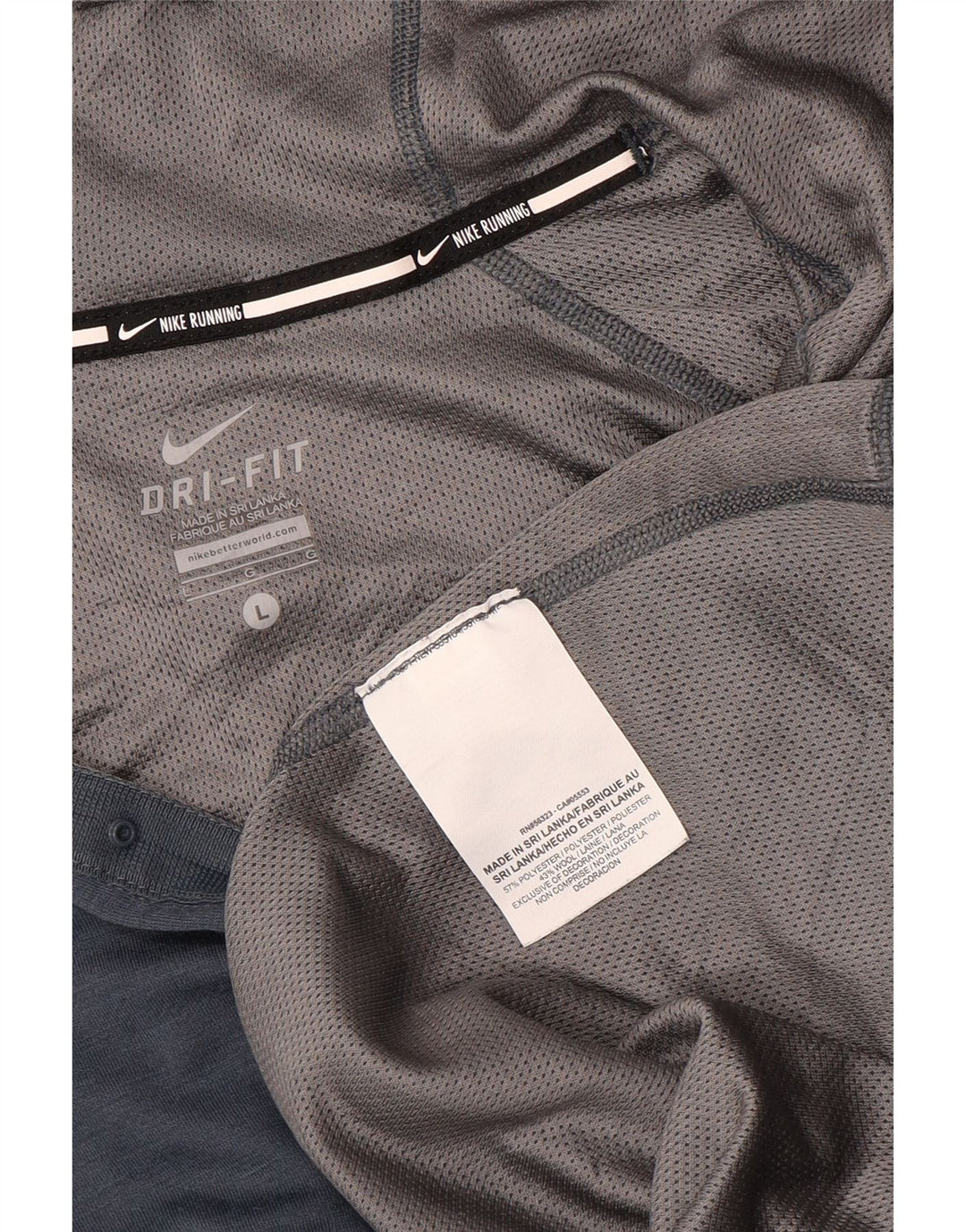 NIKE Haut de survêtement à capuche Dri Fit pour femme UK 14 Large Bleu marine