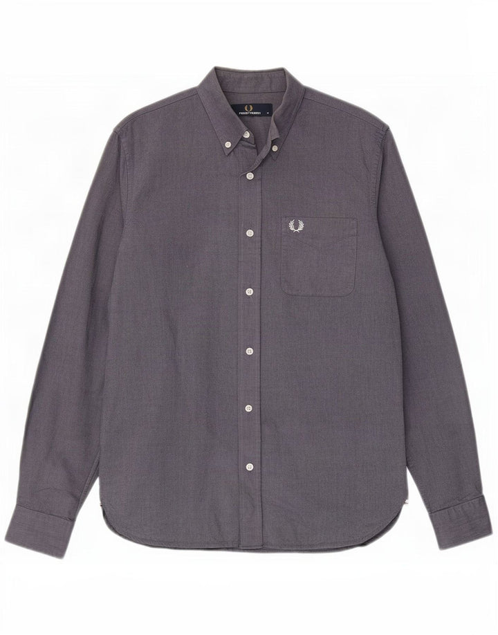 Fred Perry Chemise Homme Bleu Marine Moyen Coton