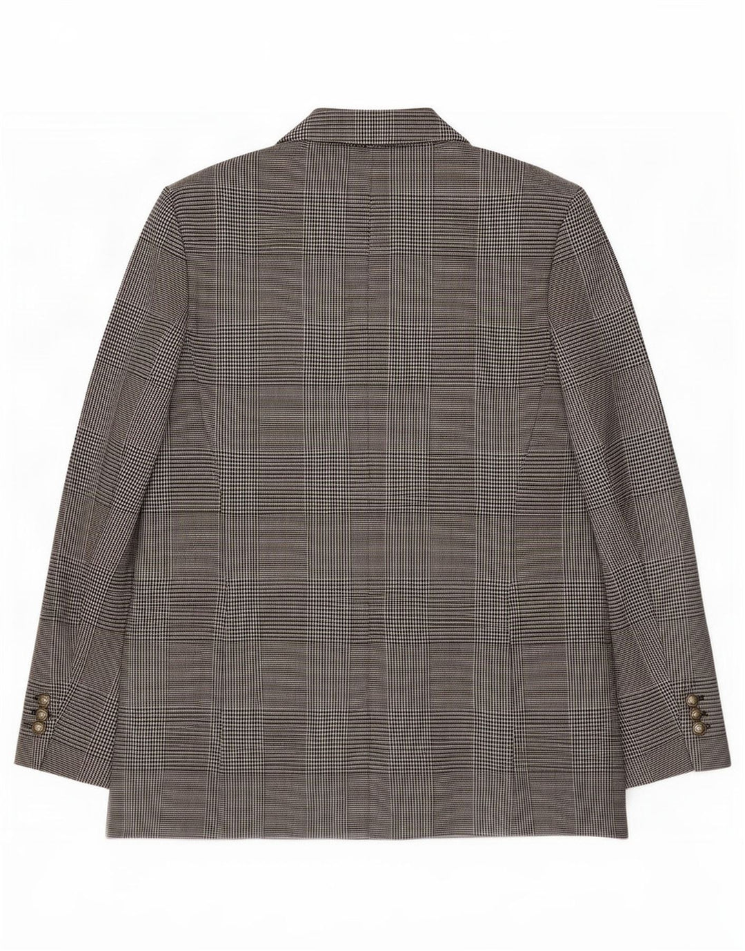 Zara Veste Blazer Double Boutonnage Femme UK 18 XL Pied De Poule Gris