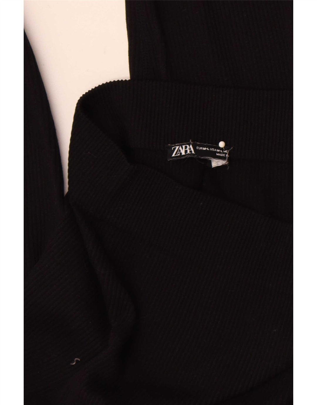 Zara Leggings Femme UK 14 Moyen Noir