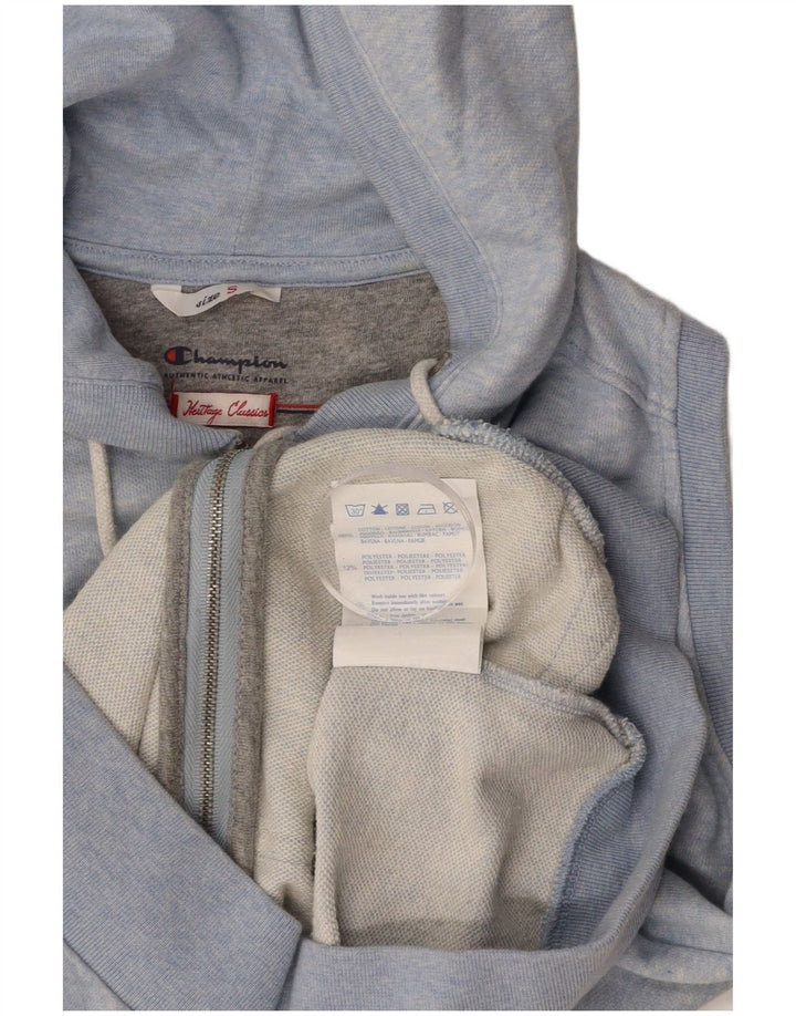 CHAMPION Pull à capuche zippé Heritage Classics pour femme UK 10 Petit Bleu