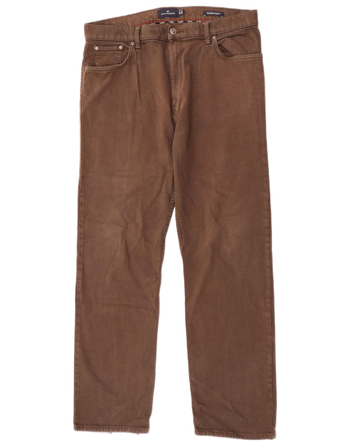 Marks & Spencer Jean droit bleu Harbor femme W36 L31 coton marron