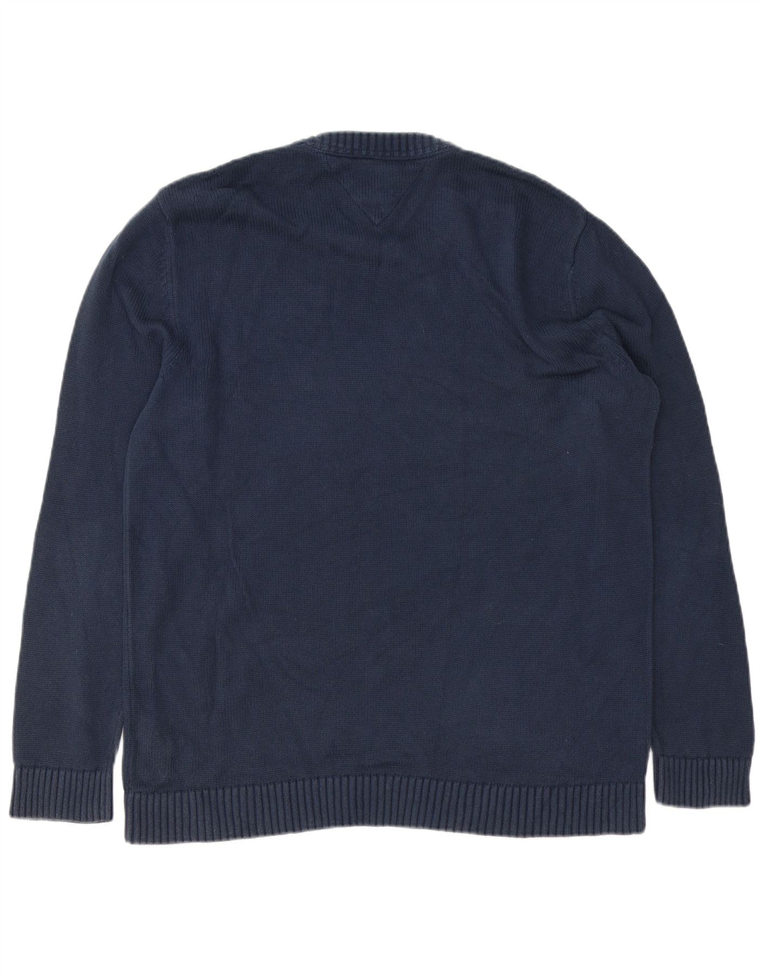 Tommy Hilfiger Pull à col rond pour homme en coton bleu marine Taille L