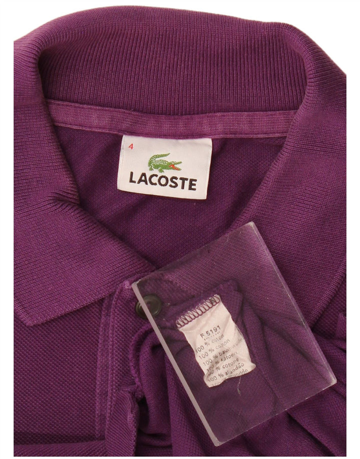 Lacoste Polo Homme Taille 4 Coton Violet Moyen
