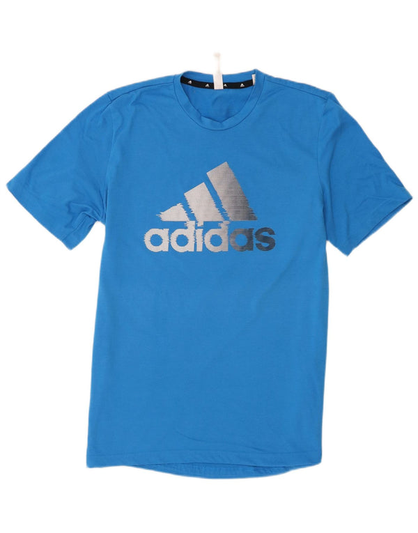 Adidas Homme Aeroready Graphic T-Shirt Top Bleu Moyen Polyester