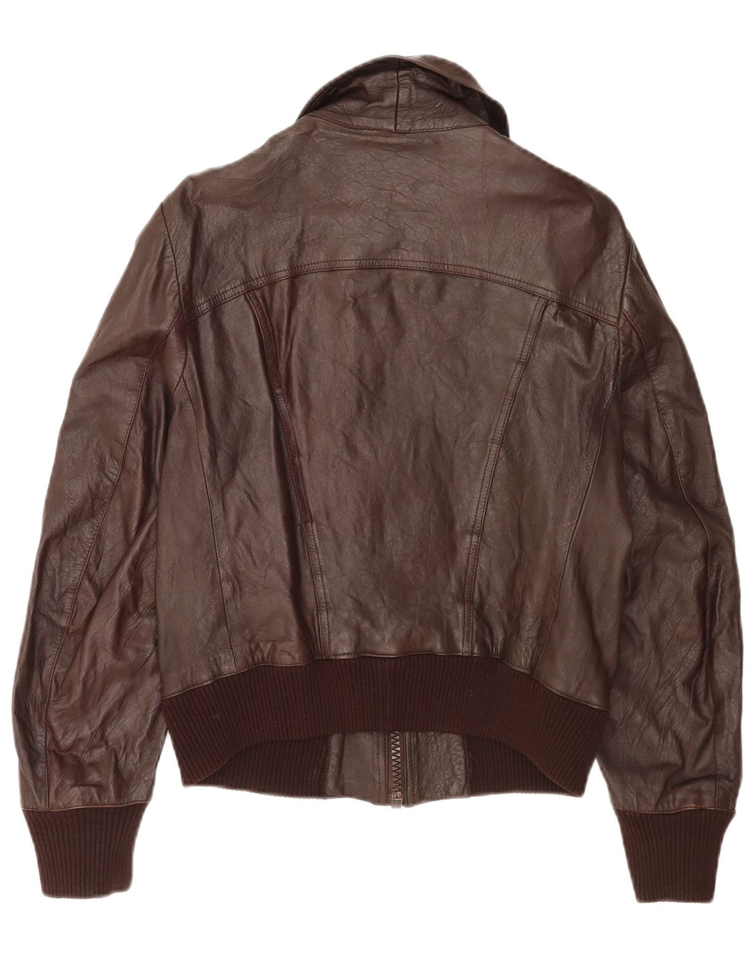 veste en cuir Bomber femme vintage IT 48 XL Cuir Marron