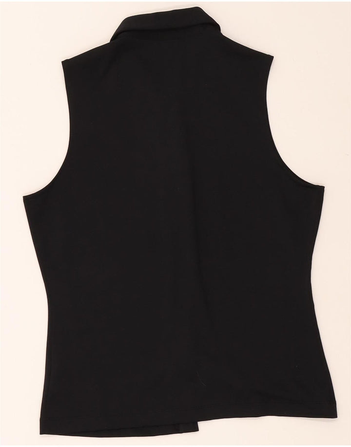 ESPRIT Womens Sleeveless Shirt Blouse UK 12 Medium Black Polyester Vintage Esprit and Second-Hand Esprit from Messina Hembry 