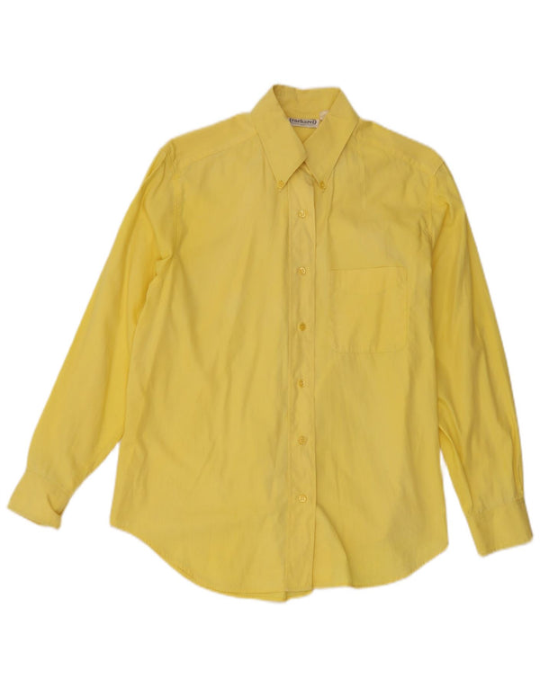 Cacharel Chemise Femme UK 14 Large Jaune