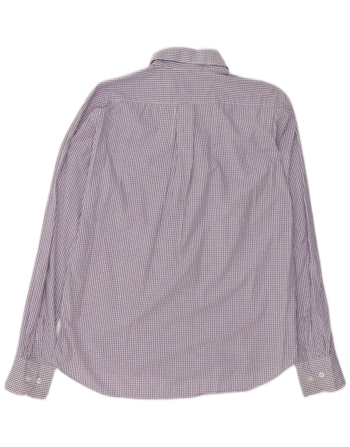 CONTE OF FLORENCE Chemise Homme Violet Moyen Carreaux Coton