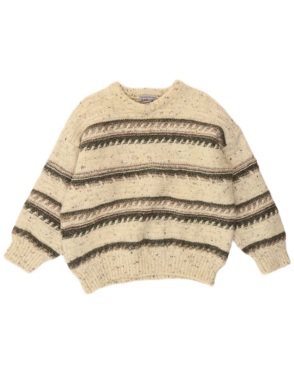 Sergio Tacchini Pull col bateau pour femme UK 8 Small Blanc cassé