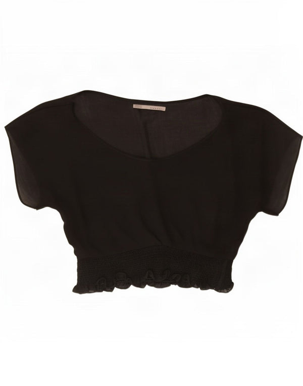 Zara Chemisier surdimensionné pour femme UK 18 XL Noir