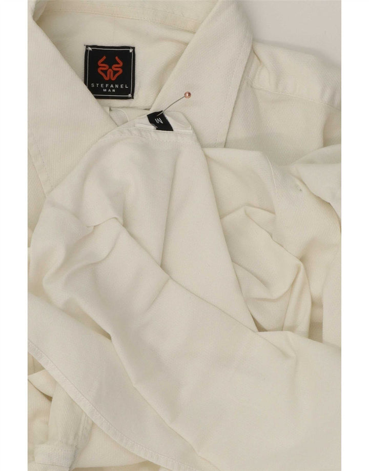 Stefanel Chemise Homme Blanc Moyen