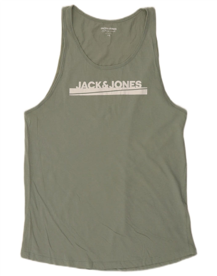 Jack & Jones Débardeur Graphique Homme Large Vert Coton