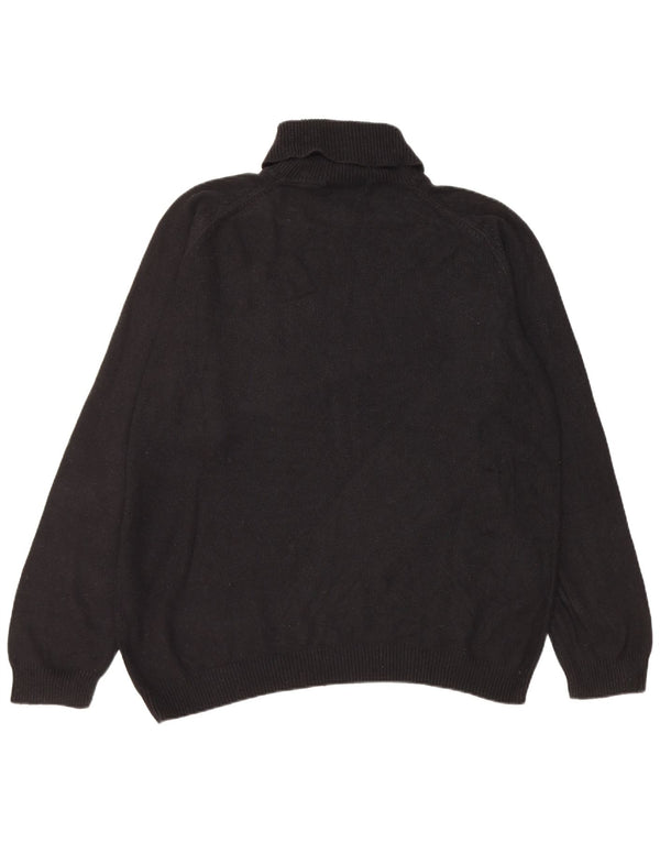 Marks & Spencer Pull col roulé pour femme UK 20 2XL Coton noir