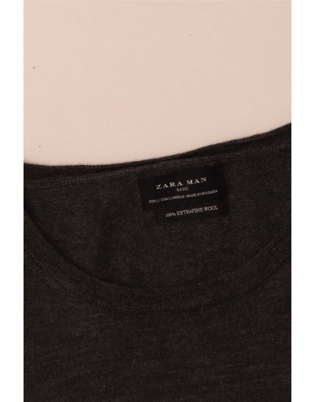 Zara Pull Homme Pull Large Gris Laine