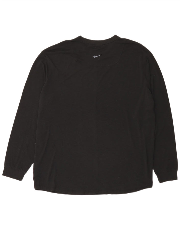 Nike Haut Dri Fit à manches longues pour homme 2XL Noir Polyester
