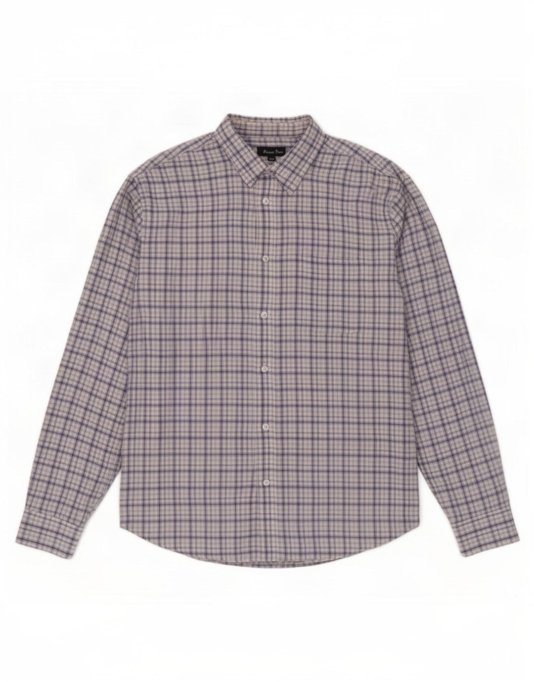 James Pringle Chemise en flanelle pour homme en polyester à grands carreaux bleus
