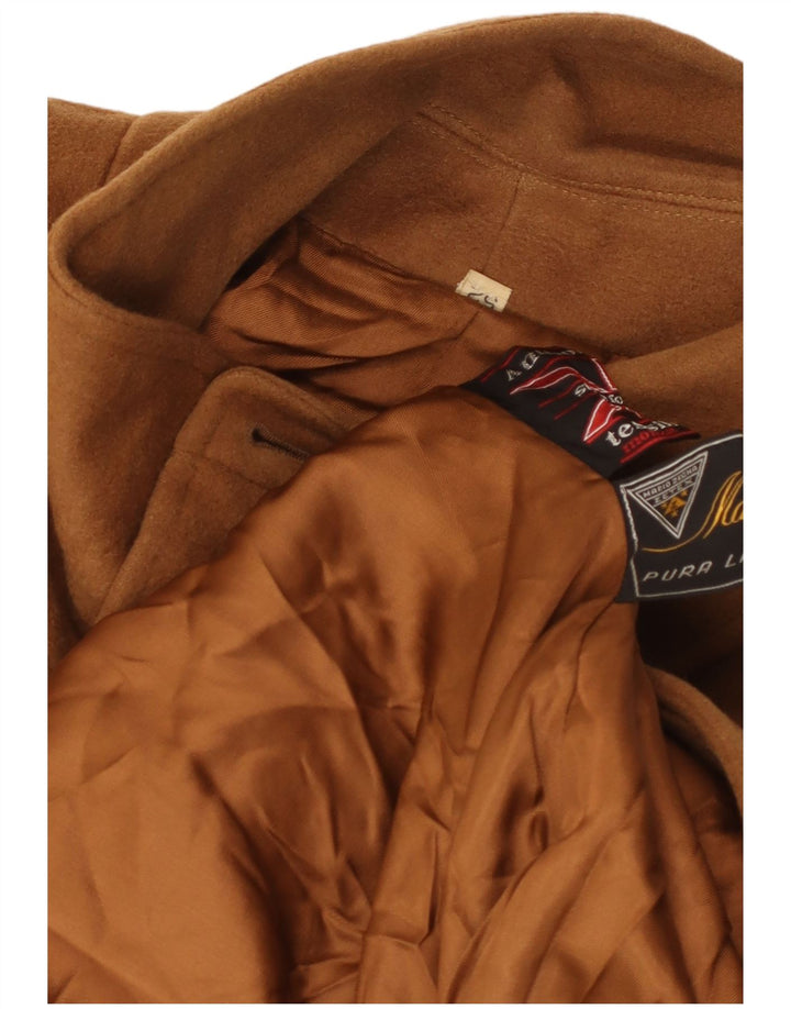 Mario Zegna Manteau Homme IT 52 XL Beige Laine Vierge