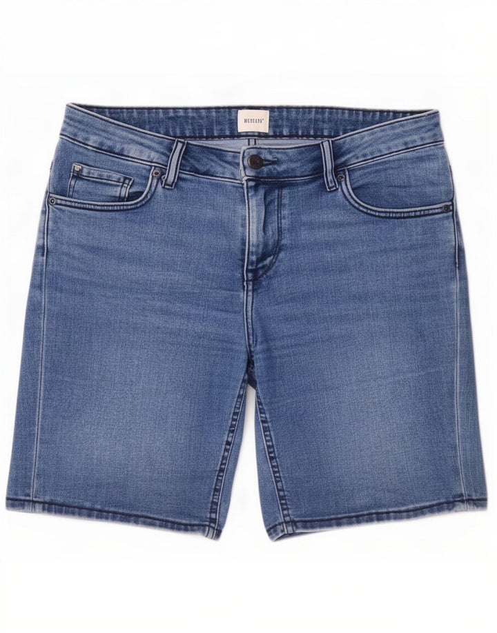 Mustang Short en Jean Femme W29 Coton Bleu Moyen