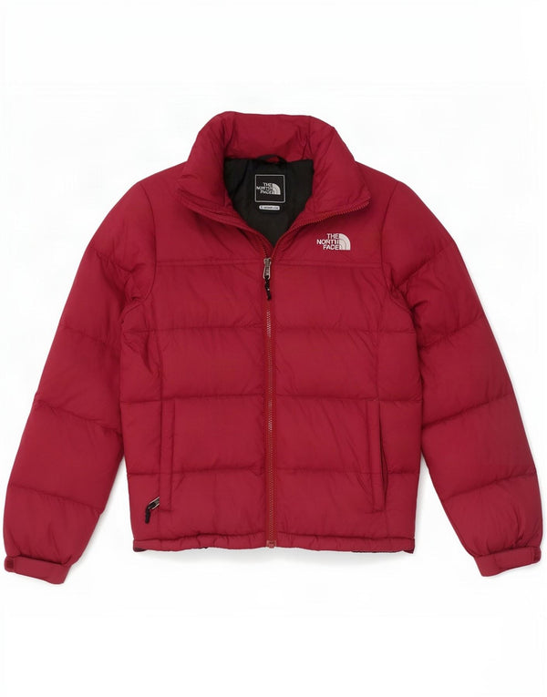 The North Face Doudoune rembourrée pour femme UK 10 Petit nylon bordeaux