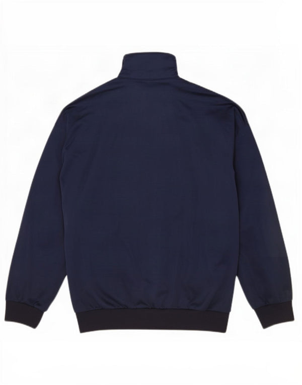 Asics Veste de survêtement graphique pour hommes, grand, bleu marine, colour block