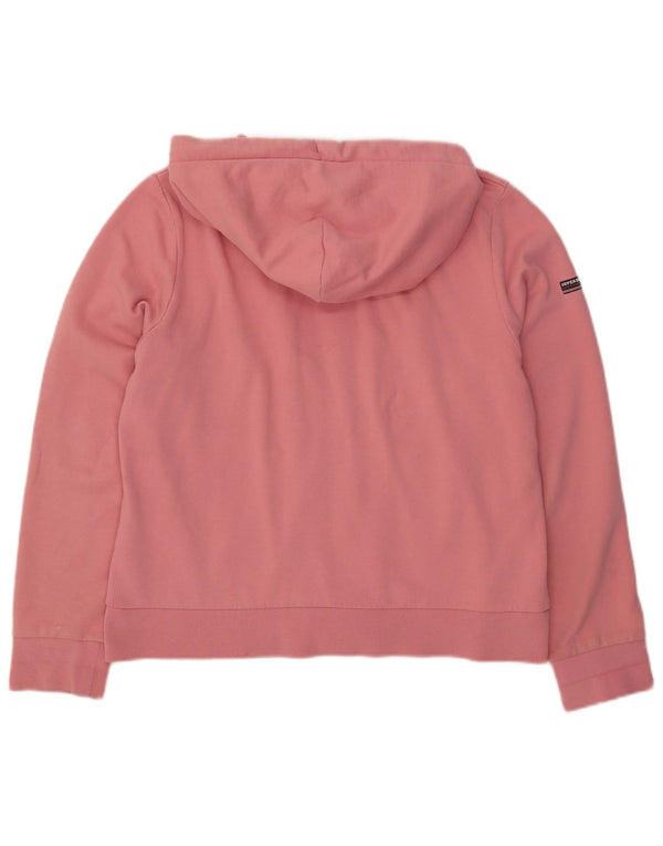 Superdry Pull à capuche zippé pour femme UK 16 Large Rose Coton